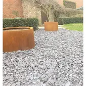 Intergard Bloembak plantenbak rond cortenstaal met bodem 35x60cm