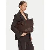 Coccinelle Leren shopper Elisbet Handbag Smooth Leather Brunette donkerbruin
