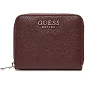 GUESS Portemonnee Eco Ali Zip Around Wallet Burgundy Wijnrood