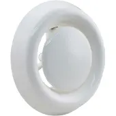 Starx Afzuigventiel rond - wit - kunststof - met klemmen - diameter 125 mm