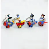 Mickey Mouse , Goofy And Donald Duck Sleutelhangers Set Van 4