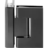 Brauer Glasscharnier 90 graden 2 stuks PVD gunmetal geborsteld