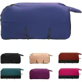 vidaXL Paardendeken Volledig marineblauw 95 cm Polyester