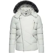OMBRE Winterjas 'Level Up' lichtgrijs / zilver