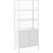 Beliani KAURI - Kantoorkast - Lichtgrijs - Staal