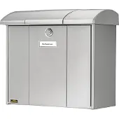 BURG-WÄCHTER Wandbrievenbus Olymp - Staal - Zilver - 39,5x34,5x19,5 Cm