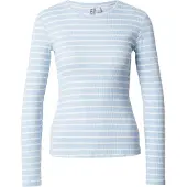 Pieces Shirt 'PCRuka' lichtblauw / wit