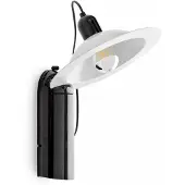 Stilnovo Wandlampe , Lampiatta, Zwart, Woonkamer, Kunststof, Designer