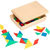 Educo Tangram set in kist - - Educatief speelgoed