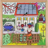 Educo Natuur en klimaatpuzzel - Duurzaam huis - - Educatief speelgoed