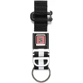 Chrome Chroom Mini Gesp Sleutelhanger Zwart/Wit