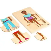 Educo Aankleedpuzzel, meisje - - Educatief speelgoed
