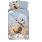 Good Morning dekbedovertrek Jolly - flanel - 1-persoons (140x220 + 60x70cm)