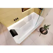 Riho Still Shower Plug&Play Halfvrijstaand Douchebad 180x80cm - Acryl Wit - Rechts - Baden, Halfvrijstaande Baden - 8714148581582