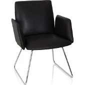 Hjh OFFICE DESIGNIA V - Vergaderstoel / bezoekerstoel Zwart