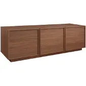 Sweeek TV meubel houteffect 3 deuren 140cm Walnoot