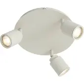 QAZQA Moderne inbouwspot beige 3-lichts IP44 - Ducha