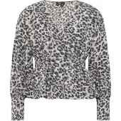 Faina Blouse grijs / wit