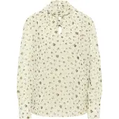 Faina Blouse roestbruin / goud / kaki / pastelgroen