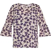 Usha Blouse beige / lila