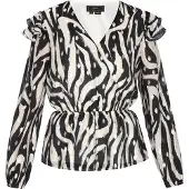 Faina Blouse zwart / wit