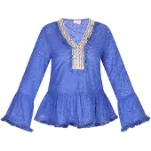 IZIA Blouse royal blue/koningsblauw / gemengde kleuren