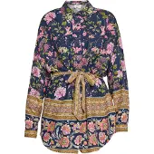 Usha Blouse navy / gemengde kleuren