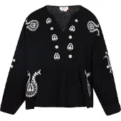 Usha Blouse 'Festival' zwart / wit