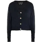 Faina Gebreid vest 'Dedica' zwart