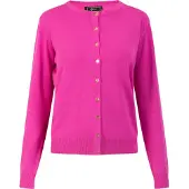 Faina Gebreid vest fuchsia