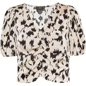 Faina Blouse beige / zwart