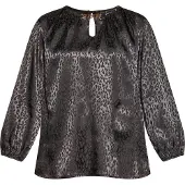 Faina Blouse donkergrijs / zwart
