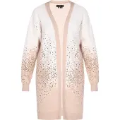 Faina Gebreid vest nude / offwhite