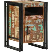 vidaXL Nachtkastje 40x40x59 cm Massief hout gerecycled