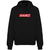 Diesel Arrow Logo Zwarte Kaviaar Hoodie