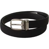 Dolce&Gabbana Zwarte Stoffen Riem