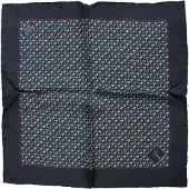 Dolce&Gabbana Blauwe Cocktail Zijde Vierkante Foulard Sjaal