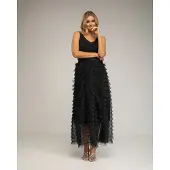 Tantra Lange rok met tule ruffles