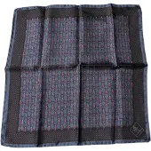 Dolce&Gabbana Donkerblauwe Vleermuis Vierkante Zakdoek Sjaal