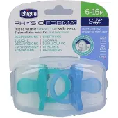 Chicco PhysioForma Soft Fopspeen 6-16 maanden - Siliconen 2 St Fopspeen