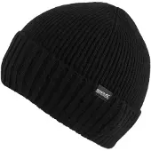 Regatta Dames Basis Ribbel Beanie (Zwart)