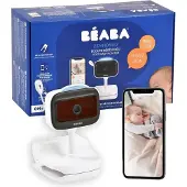 Beaba Zen Nomad Babyfoon - Baby Monitor - Babyfoon met camera en app - Baby camera met nachtlampje - Wit