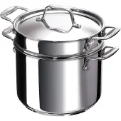 Beka Chef, 7,6 liter, Roestvrij staal, Roestvrij staal, Keramisch, Gas, Halogeen, Inductie, Afgesloten kookplaat, Roestvrij staal, 24 cm
