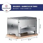 Louis Tellier Tafelbarbecue op houtskool 33x22cm - - brasi-f