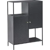 Beliani RAKAIA - Kantoorkast - Zwart - 106 cm - Staal