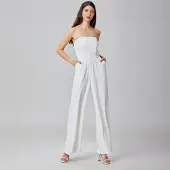 Smart & Joy Minimalistische bustier jumpsuit