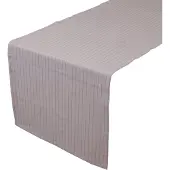 Mars & More Pinstripe Tafelloper zilver grijs 50x140cm