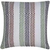 Mars & More Molly Kussen zig zag bruin groen 45x45cm