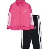 Adidas Trainingspak 'Essentials' lichtroze / zwart / wit