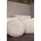 Mars & More Uneven Pintuck kussen cream 45x45cm